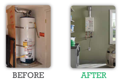 Hot Water Heater Before & After